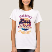 Letzte Diskothek Retro Bachelorette Bride|Bridesma T-Shirt (Vorderseite)