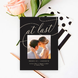 Letzte Editable Color Wedding Ankündigung