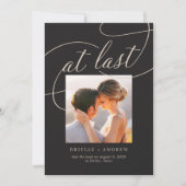 Letzte Editable Color Wedding Ankündigung (Vorderseite)