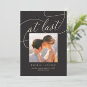 Letzte Editable Color Wedding Ankündigung (Stehend Vorderseite)