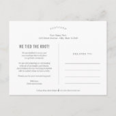 Letzte Editable Color Wedding Ankündigung Postkarte (Rückseite)