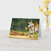 Letzte Einhornkarte (Leerseite innen) Karte (Gelbe Blume)