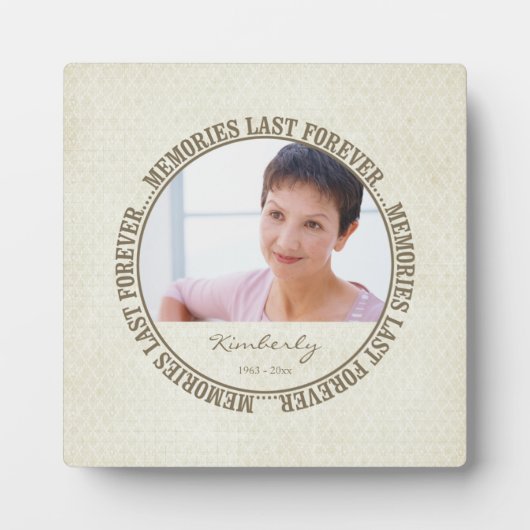 Letzte Erinnerungen - Benutzerdefiniertes Foto/Nam Fotoplatte (Vorderseite)