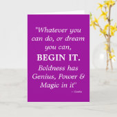 Letzte Ermutigungskarte Karte (Gelbe Blume)