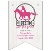 Letzte Fahrt mit heiß rosa für die Jagdflaggen der Wimpelkette (Erste Fahne)