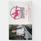 Letzte Fahrt mit Pink für das Bride-Banner Banner (Vertikal)