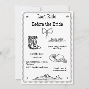 Letzte Fahrt vor dem Western Bachelorette Save The Date