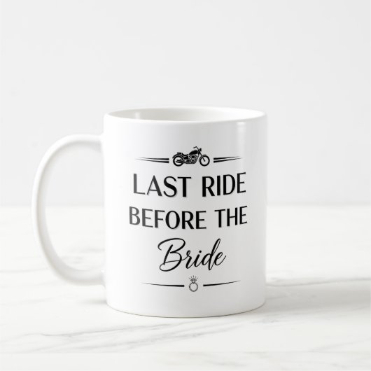 Letzte Fahrt vor der Braut Kaffeetasse (Links)