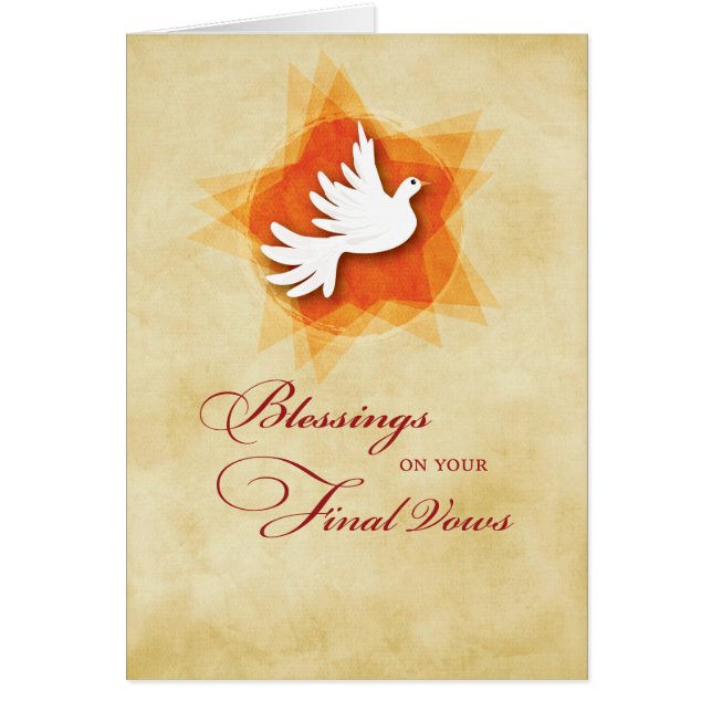 Letzte feierliche Stimmen, Nun Segnungen, Heiliger (Vorne)