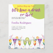 Letzte Fiesta Cocktails Bachelorette Brautparty (Vorderseite)