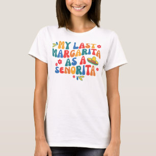 letzte Fiesta Junggesellinnenabschied groovy Cinco T-Shirt