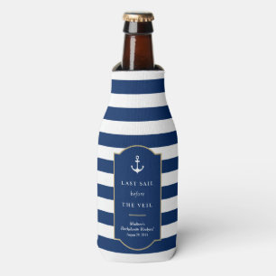 Letzte Flasche des Segel-  Bachelorette cooler Flaschenkühler