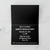 Letzte Flug vor der Bachelor-Party Einladung (Innenseite)