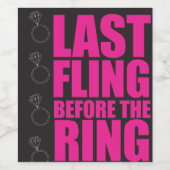 letzte Flut Weinetikett (Einzelnes Label)