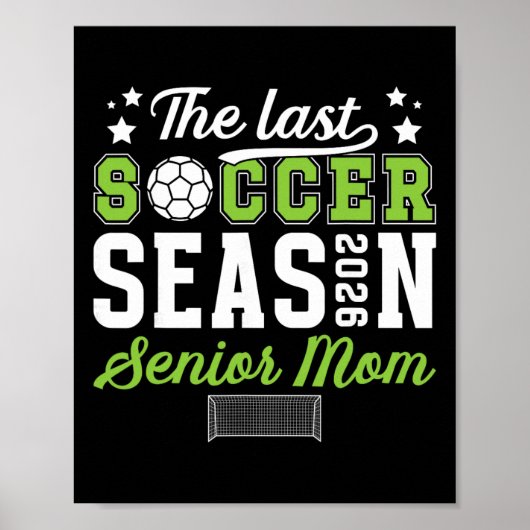 Letzte Fußball-Saison Fußball-Senior-Mutter 2026 F Poster (Vorne)