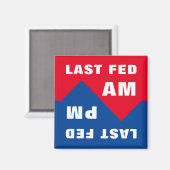 Letzte Gefüttert Am, Letzte Gefüttert PM Magnet (Vorderseite/Rückseite)