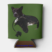 Letzte Grenz Dive Mascot Hunde Dosenkühler (Vorderseite)