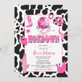 Letzte Hoedown Bachelorette/Brautdusche Einladung (Vorne/Hinten)