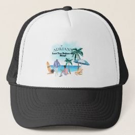 Letzte Junggesellenabschied am Strand Truckerkappe