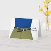 Letzte Kerbe? Herzlichen Glückwunsch zum Gewichtsv Karte (Gelbe Blume)