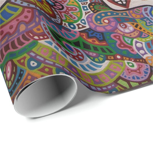 Letzte Leben Geschenkpapier (Rolleneckpunkt)