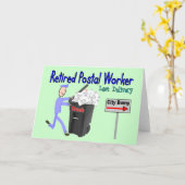 Letzte Lieferung an einen Postarbeiter Karte (Gelbe Blume)