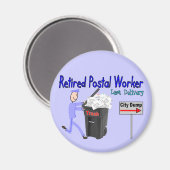 Letzte Lieferung an einen Postarbeiter Magnet (Vorderseite/Rückseite)