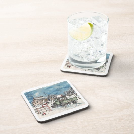 Letzte Lieferung von Holz Getränkeuntersetzer (Rechte Seite)