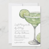 Letzte Margarita als Miss-Brautparty Einladung (Vorderseite)