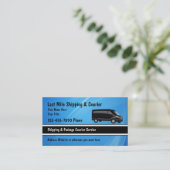 Letzte Meile Versand & Kurier Visitenkarte (Stehend Vorderseite)