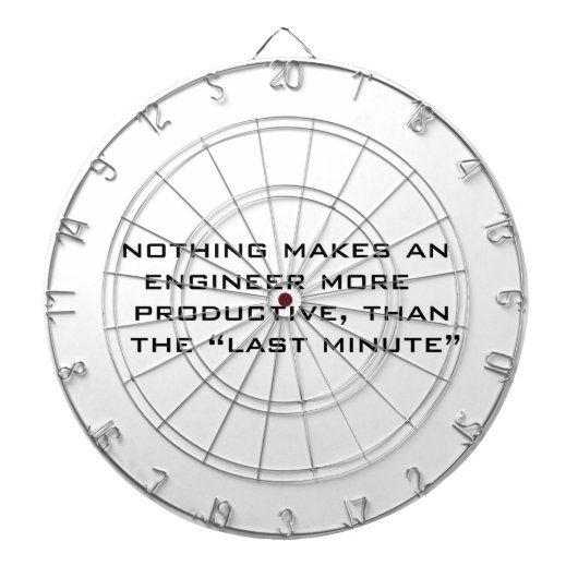 Letzte Minute Dartscheibe (vorne)