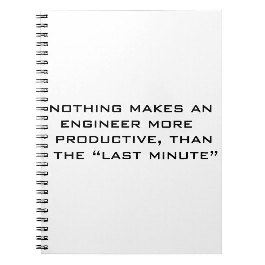 Letzte Minute Notizblock (Vorderseite)