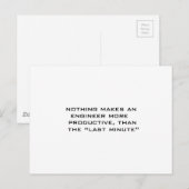 Letzte Minute Postkarte (Vorne/Hinten)