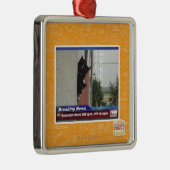 Letzte Nachrichten 2 Silbernes Ornament (Rechts)