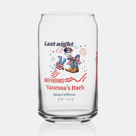 Letzte Nacht der Unabhängigkeit 4. july Bacheloret Dosenglas