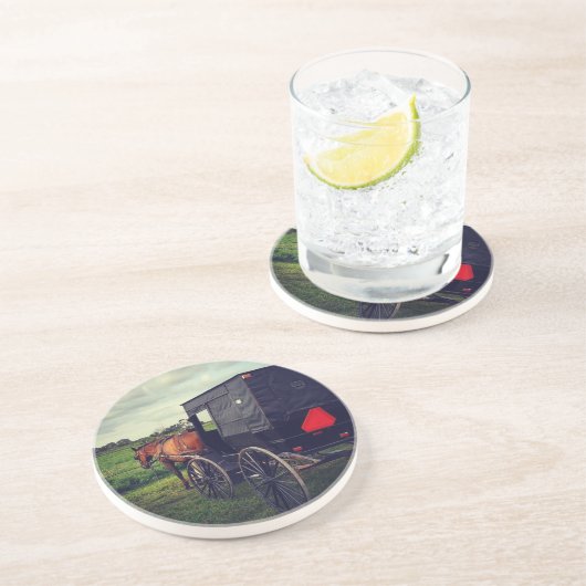 Letzte Nacht in einer Amish-Gemeinde, Amish Pferd Untersetzer (Seite)