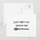 Letzte Nacht Postkarte (Vorne/Hinten)