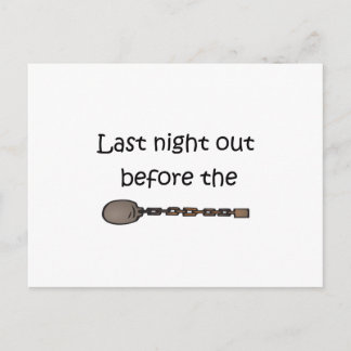 Letzte Nacht Postkarte
