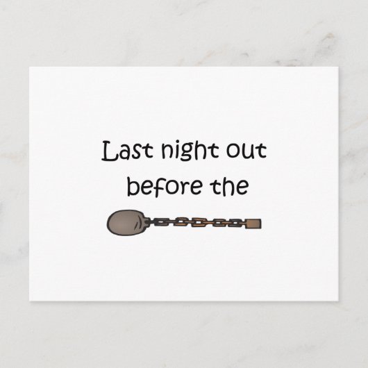 Letzte Nacht Postkarte (Vorderseite)