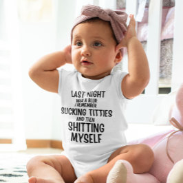 Letzte Nacht war ein Weichei... Funny Baby Strampler