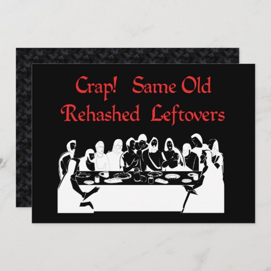 Letzte Oberschenkel Einladung (Vorne/Hinten)