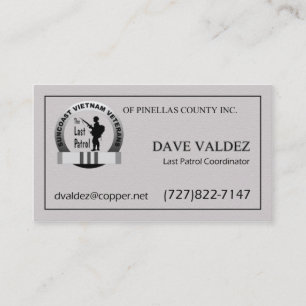 Letzte Patrouillen-Koordinator-Karte Visitenkarte