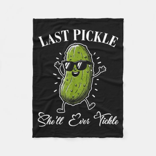 Letzte Pickleschale kitzelt Junggesellenabschied H Fleecedecke (Vorderseite)
