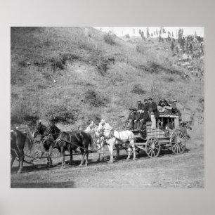 Letzte Reise der "Deadwood Coach" Fotografie Poster