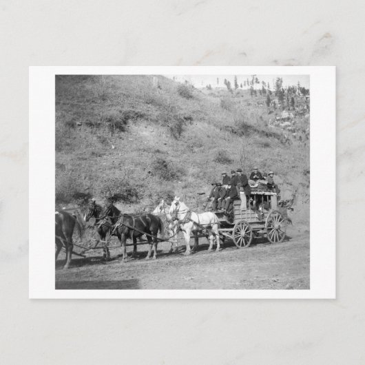 Letzte Reise der "Deadwood Coach" Fotografie Postkarte (Vorderseite)