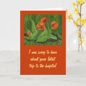 Letzte Reise zur Krankenhauskarte Karte (Gelbe Blume)