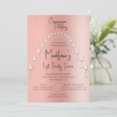 Letzte Rendez Veuve Bachelorette Wochenendreise Einladung (Stehend Vorderseite)