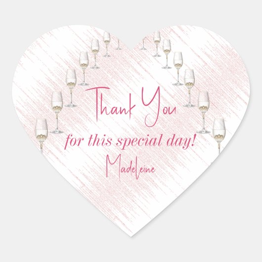 Letzte Rendez Veuve Bachelorette Wochenendreise Herz-Aufkleber (Vorderseite)