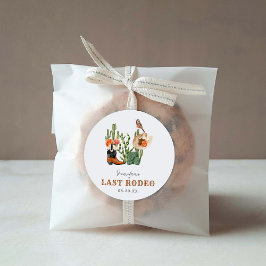 Letzte Rodeo-Aufkleber Runder Aufkleber