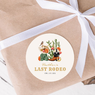 Letzte Rodeo-Aufkleber Runder Aufkleber